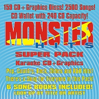 Monster Hits Library 2500 Songs with CD Wallet (159 Discs)